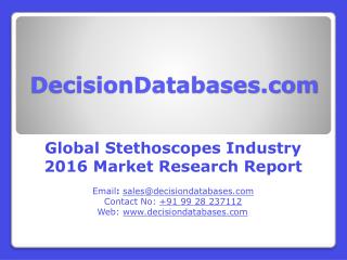 Stethoscopes Market Global Analysis and Forecasts 2021