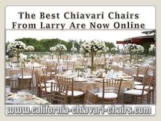 The Best Chiavari Chairs From Larry Are Now Online