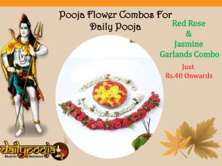 fresh Red Rose & Jasmine Garlands Starting from Rs.40