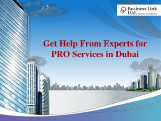 Get Help From Experts for PRO Services in Dubai