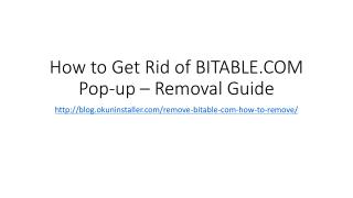 How to Get Rid of BITABLE.COM Pop-up – Removal Guide