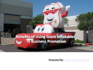 Benefits of Giant Inflatables in Business