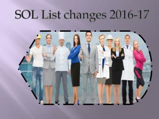 SOL List changes 2016-17