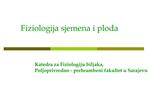 Fiziologija sjemena i ploda