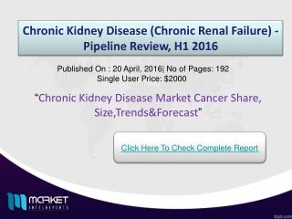 Chronic Kidney Disease (Chronic Renal Failure) Market 2016