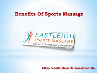 Benefits Of Sports Massage