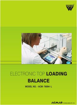 Electronic Top Loading Balance