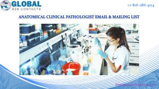 Anatomical Clinical Pathologist Email & Mailing List