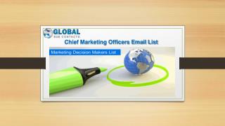 Chief Marketing Officers Email List