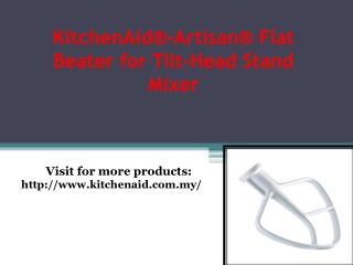KitchenAid® Burnished Flat Beater -Fits the K5, KP50, KSM5, KSM50