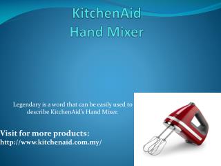 KitchenAid® 7 speed Hand Mixer