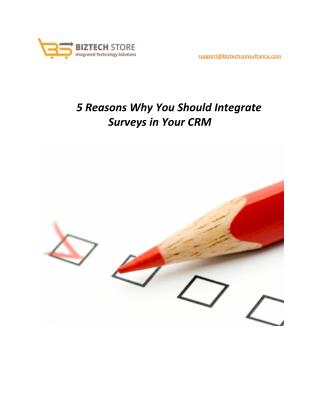 5 Reasons Why You Should Integrate Surveys in Your CRM