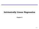 Intrinsically Linear Regression