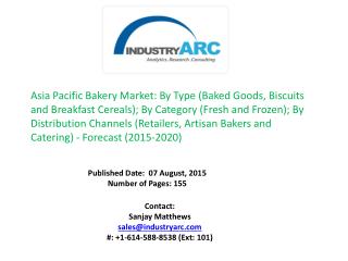 Asia Pacific Bakery Market: High scope for Rice Bread in Japan despite the low population issues