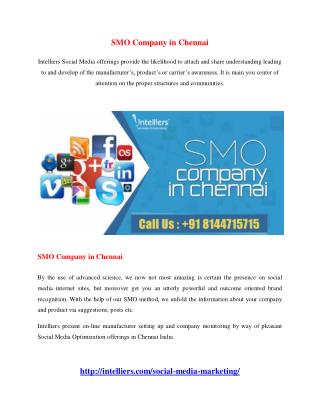 SMO Company in Chennai