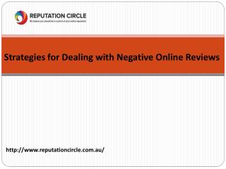 Strategies for Dealing with Negative Online Reviews
