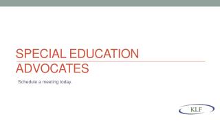 Special Education Advocates