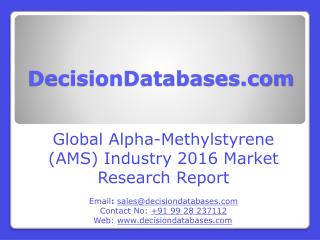 Alpha-Methylstyrene (AMS) Market Analysis and Forecasts 2021