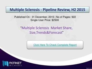 Factors influencing for the development of Multiple Sclerosis Market 2015
