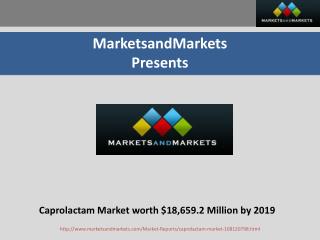 Caprolactam Market worth $18,659.2 Million by 2019