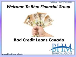 Bad Credit Loans Canada