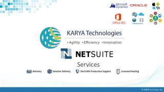 Get Your NetSuite Solution In The Shortest Possible Time - KARYA Technologies