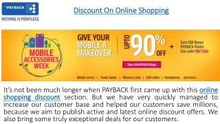Discount on Online Shopping at PAYPACK