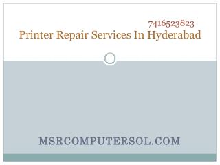 Printer Repair Services in Hyderabad