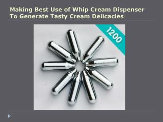 Whip Cream Dispenser