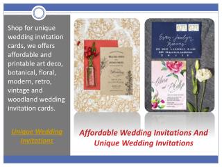 Affordable Wedding Invitations And Unique Wedding Invitations