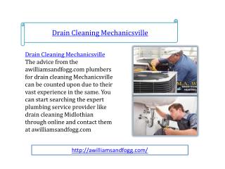 drain cleaning mechanicsville