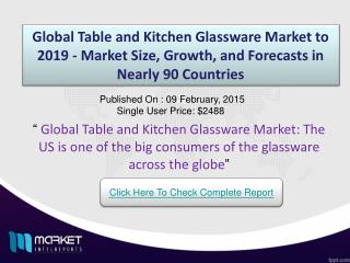 Table and Kitchen Glassware Market: extensive use for presentation of food in huge hotels