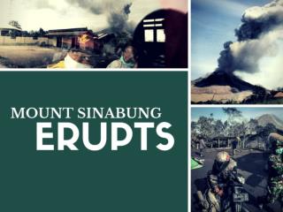 Mount Sinabung erupts