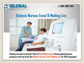 Dialysis Nurses Email & Mailing List