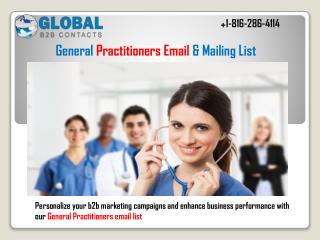 General practitioners Email & Mailing List