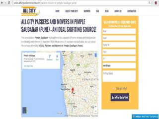 Packers & Movers in Pimple Saudagar(Pune) - All City Packers &Movers®
