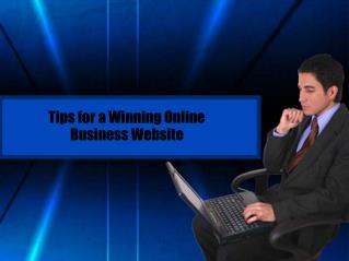 Tips for a Winning Online Business Website