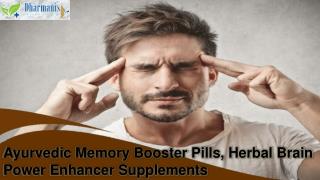 Ayurvedic Memory Booster Pills, Herbal Brain Power Enhancer Supplements