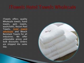 iTowels Hotel Towels Wholesale