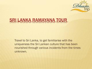 Best Sri Lanka Ramayana tour packages