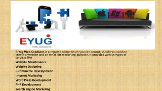 E-yug web solutions Services