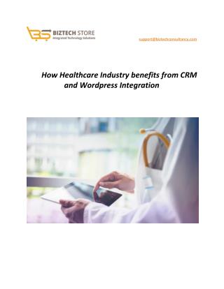 How Healthcare Industry benefits from CRM and Wordpress Integration