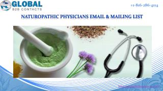 Naturopathic physicians Email & Mailing List