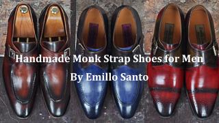 Handmade Monk Strap Shoes for Men