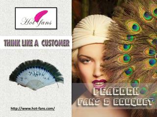 Peacock Feathers Fan