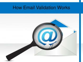 How Email Validation Works