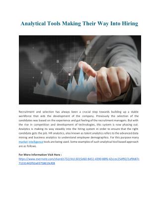 Analytical Tools Making Their Way Into Hiring