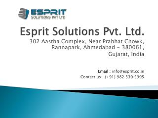 Mobile app development & Web development company India, Esprit.co.in