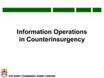 Information Operations in Counterinsurgency