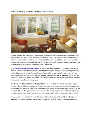 Energy Efficient Windows Nj